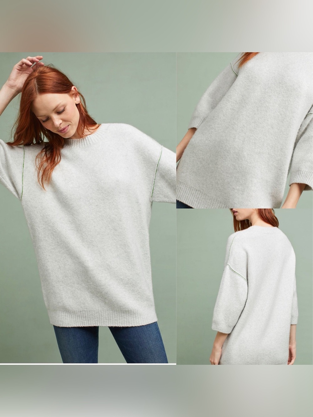 Moth by Anthropologie Dempsey Pullover in Gray sz XS